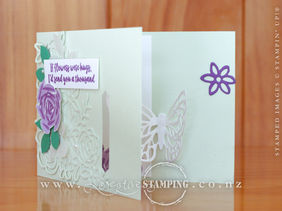 Abstract Impressions Pop Out Butterfly Card Kristine Mcnickle Independent Stampin Up