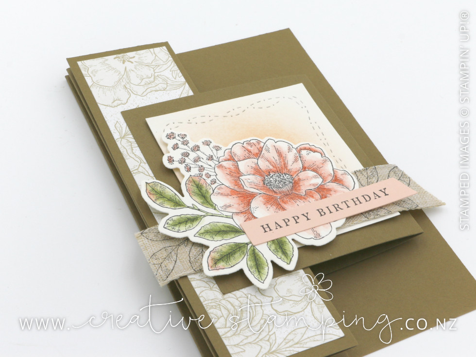 Cottage Rose Fun-Fold Birthday Card - Kristine McNickle - Independent ...