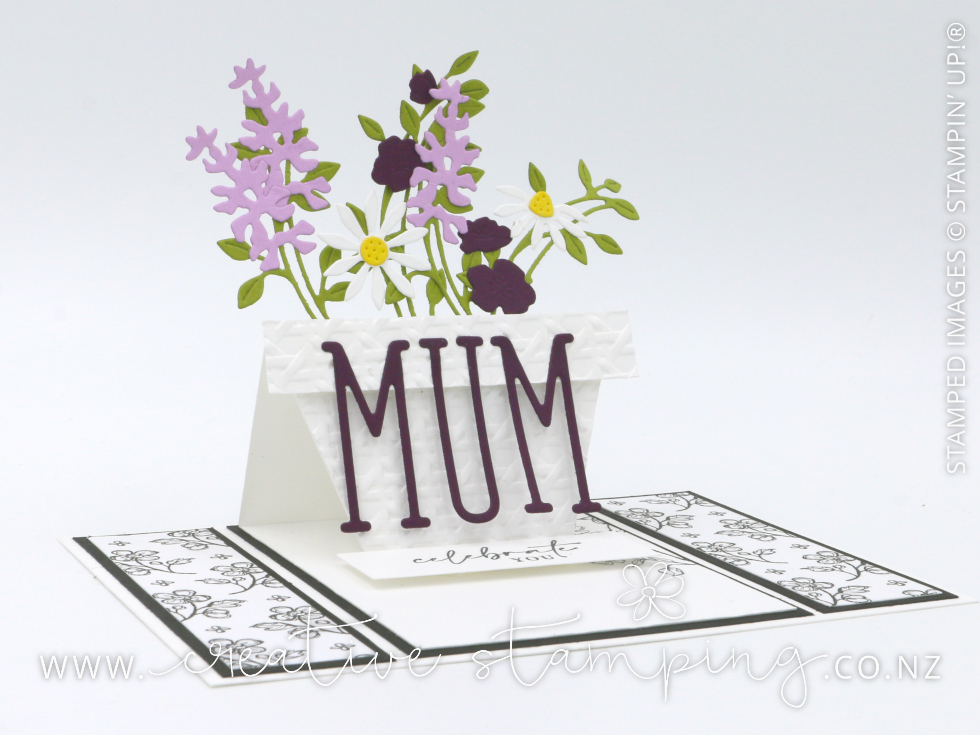 Flowerpot Easel Mothers Day Card Kristine Mcnickle Independent Stampin Up Demonstrator